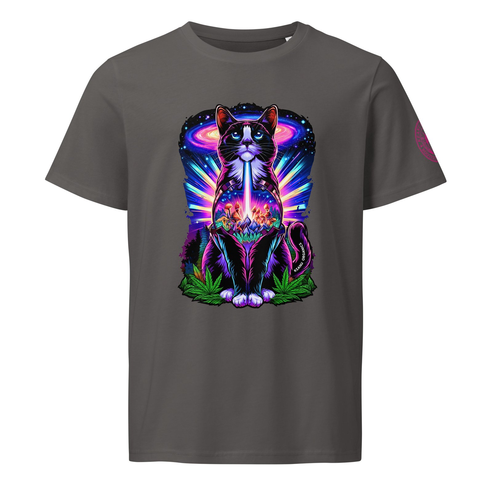 As Above Organic Mid Tee anthracite front
