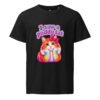Puddy Tat Mid-Light Tee — black front | Keanu Organics