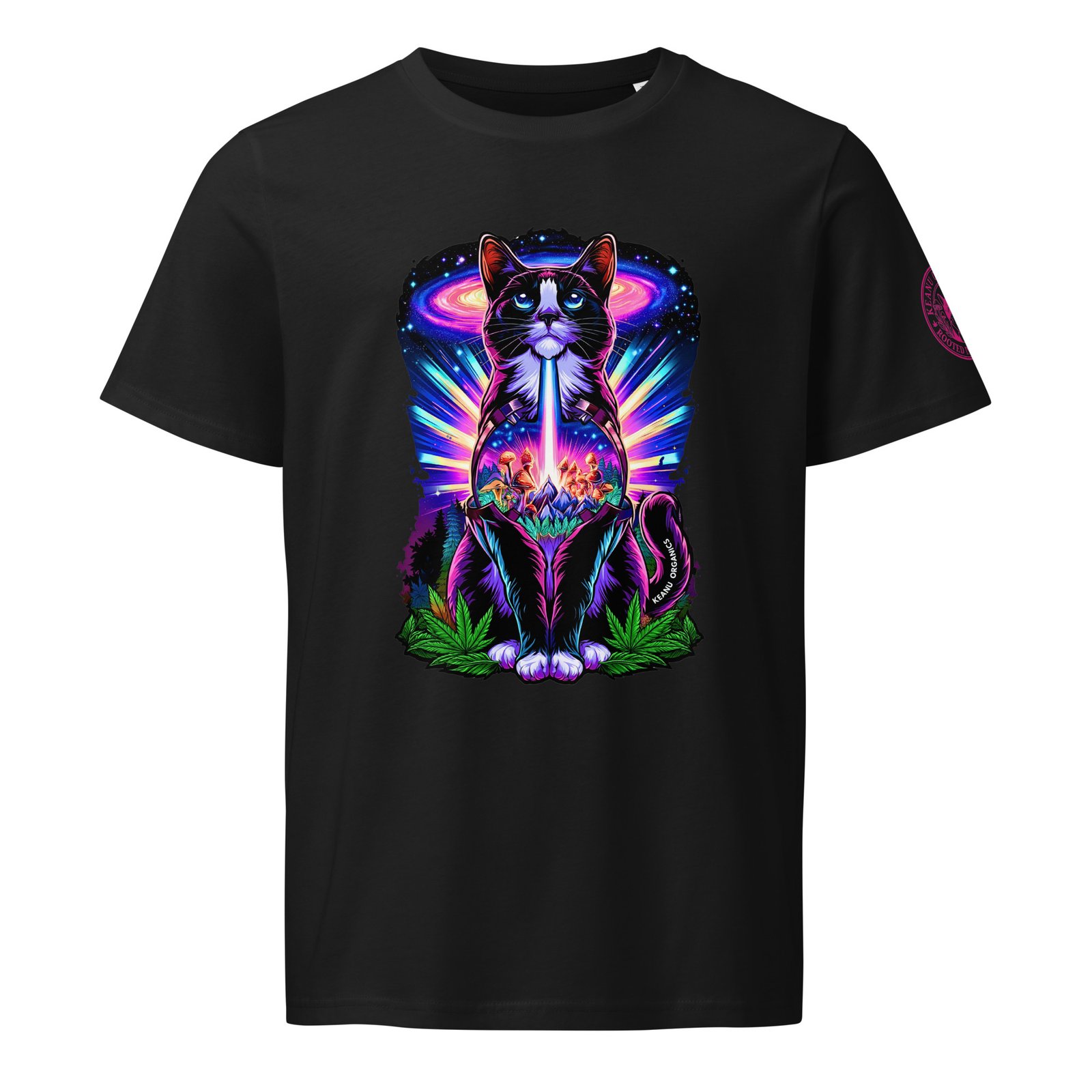 As Above Organic Mid Tee black front