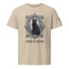 Patience & Poison unisex mid-light t-shirt front desert dust