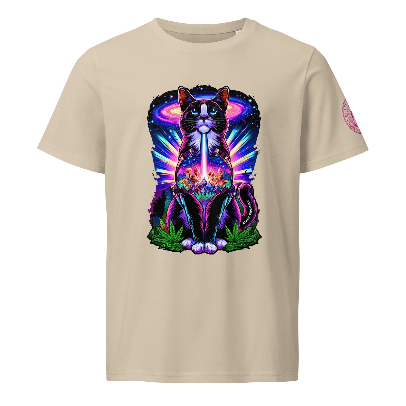 As Above Organic Mid Tee desert dust front