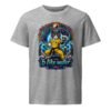 B Like Water Mid-Light Tee — heather grey front | Keanu Organics
