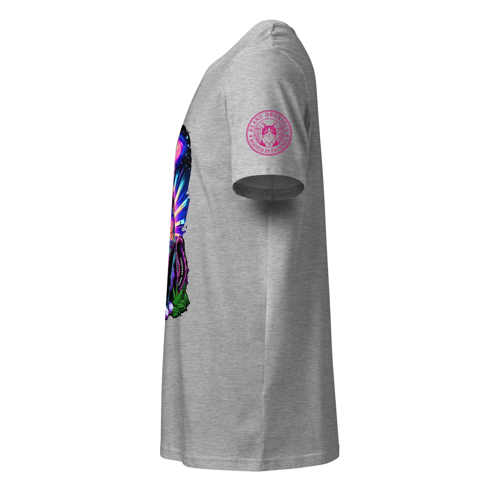 As Above Organic Mid Tee heather grey left