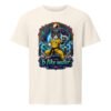 B Like Water Mid-Light Tee — vintage white front | Keanu Organics