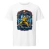 B Like Water Mid-Light Tee — white front | Keanu Organics