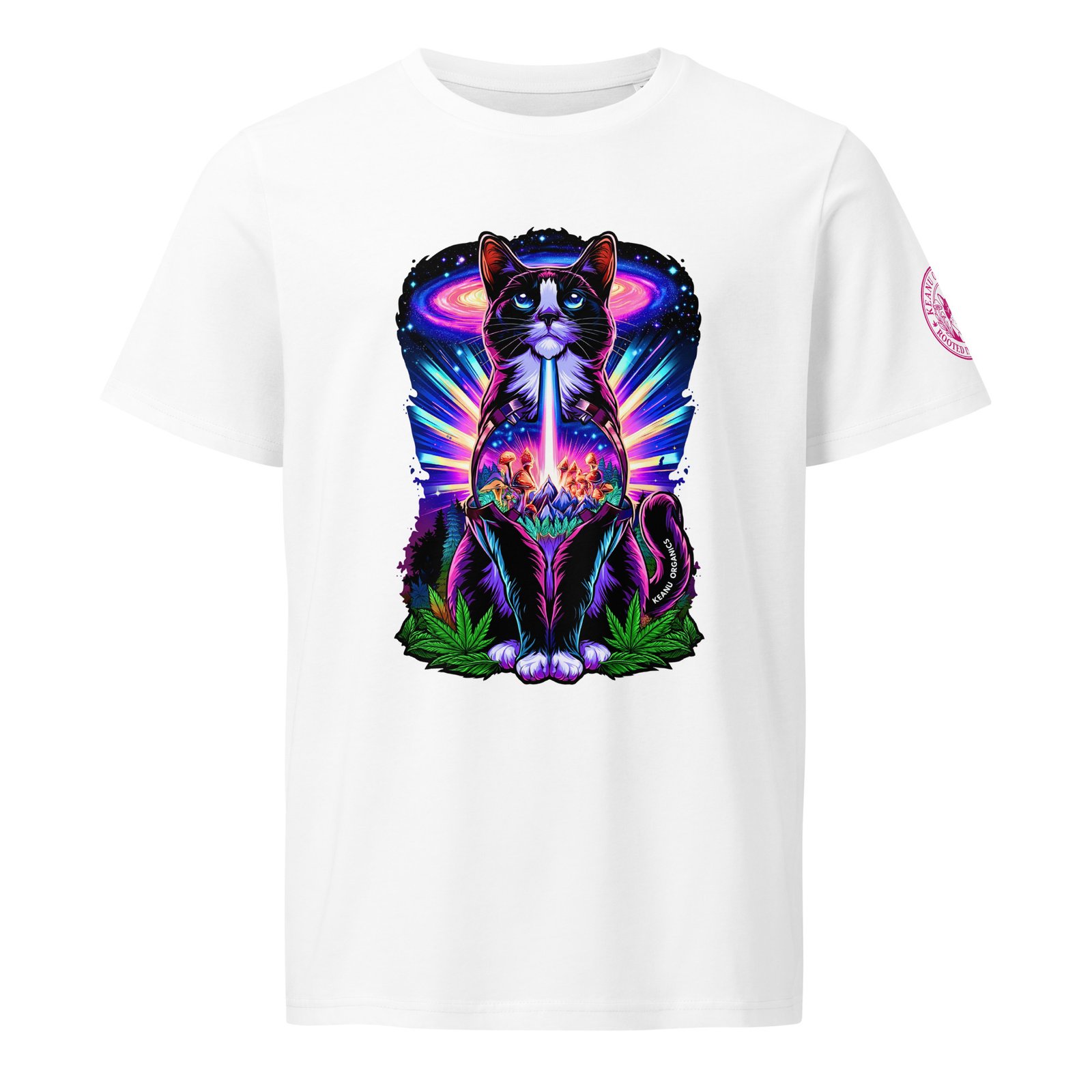 As Above Organic Mid Tee white front
