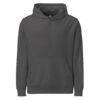 Flow State unisex organic mid-weight hoodie front anthracite
