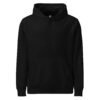 Flow State unisex organic mid-weight hoodie front black