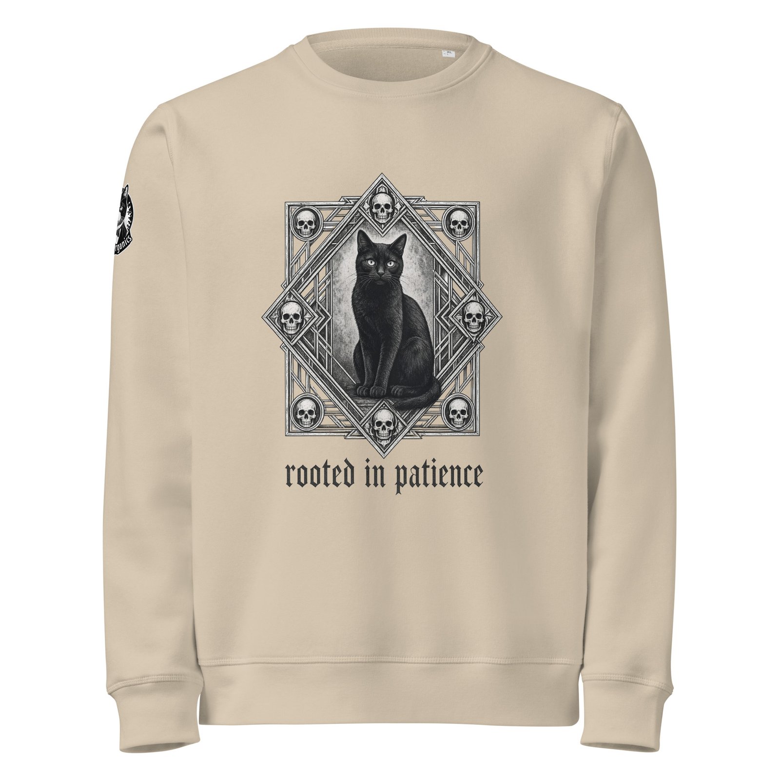 Patience & Poison Sweatshirt desert dust front