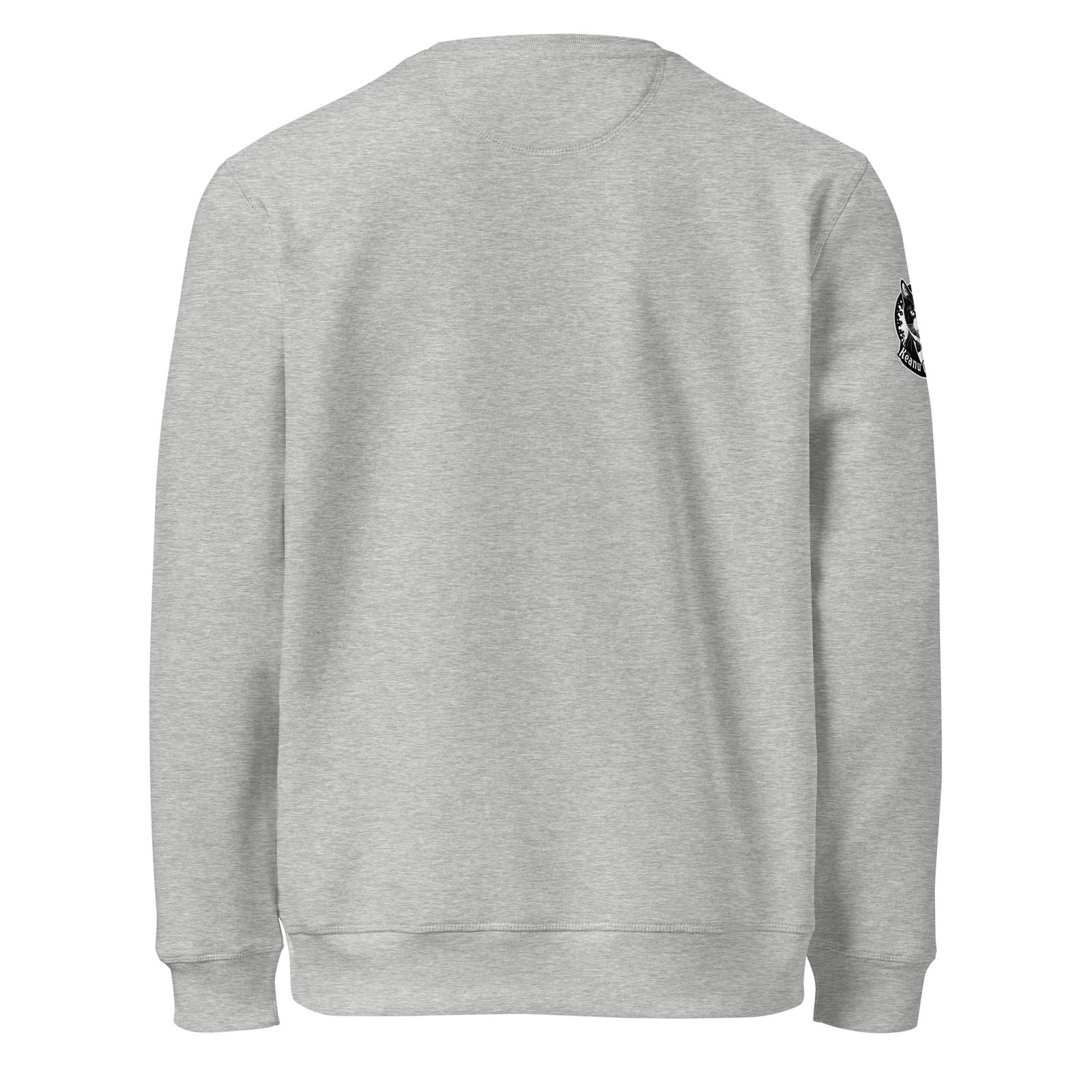Patience & Poison Sweatshirt heather grey back