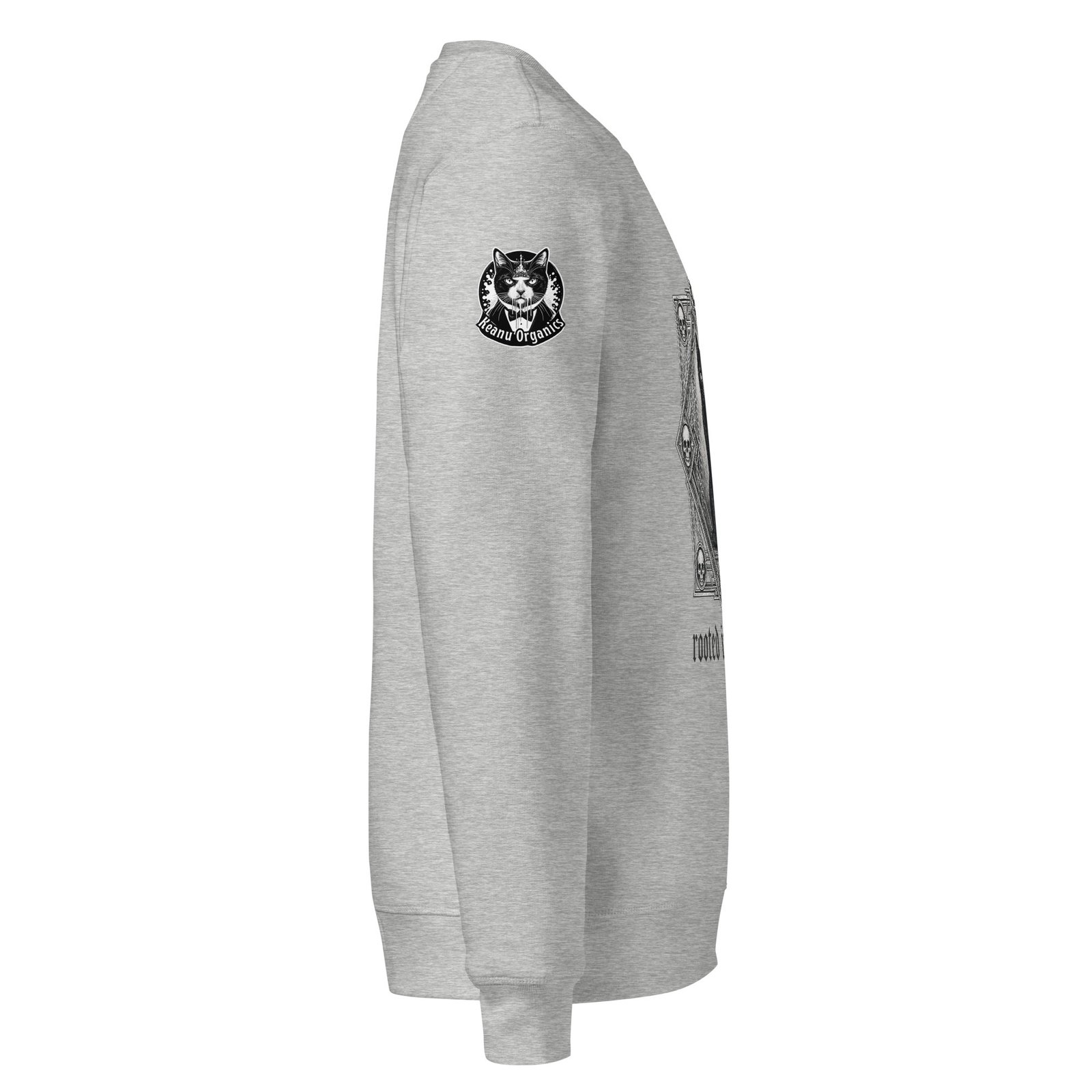 Patience & Poison Sweatshirt heather grey right