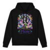 Flow State unisex organic side pocket hoodie front black