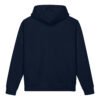 Midnight Curl Side-Pocket Hoodie — french navy back | Keanu Organics
