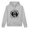 Midnight Curl Side-Pocket Hoodie — heather grey front | Keanu Organics