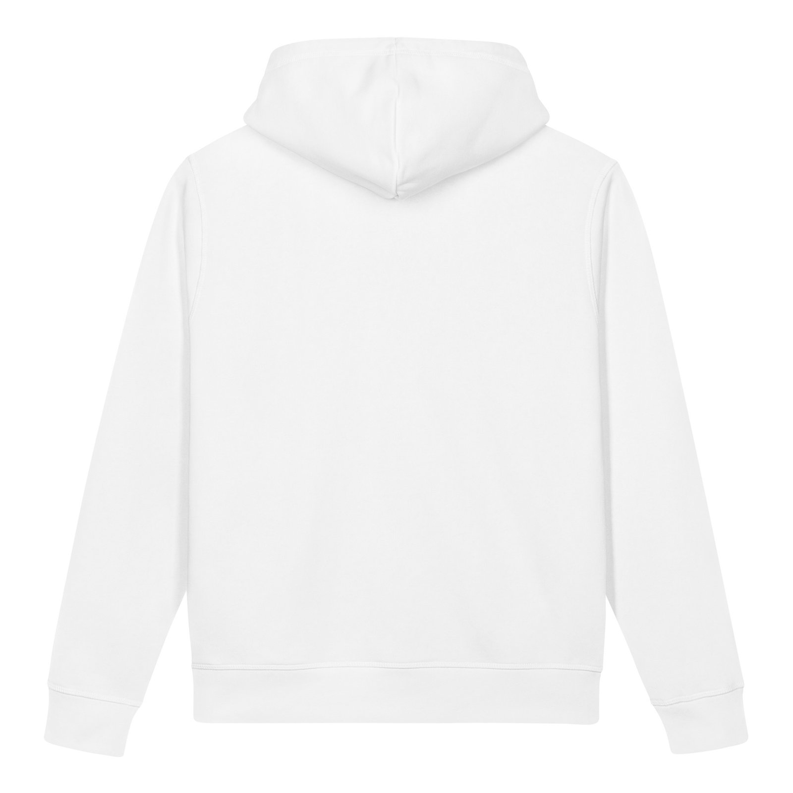 Midnight Curl Side-Pocket Hoodie — white back | Keanu Organics