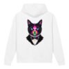 Realm Guardian / Hypnotic unisex organic side pocket hoodie back white
