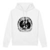 Midnight Curl Side-Pocket Hoodie — white front | Keanu Organics