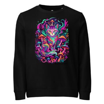 Mushroom Guardian Sweatshirt black front