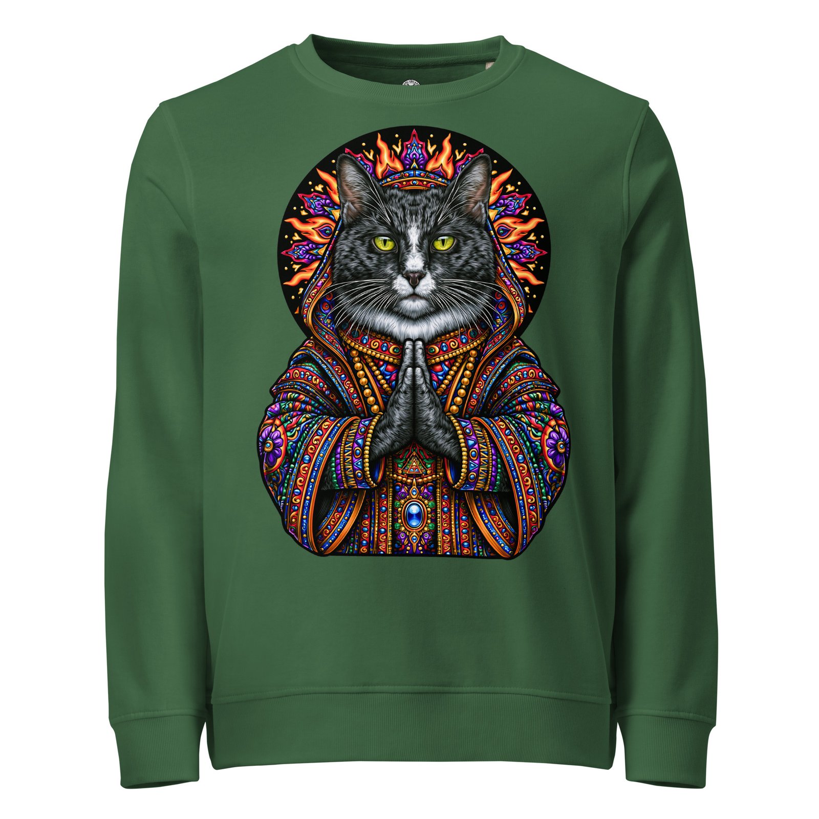 Mahavatar Keanu Blessing Sweatshirt green front