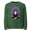 Mushroom Meditation Sweatshirt green front