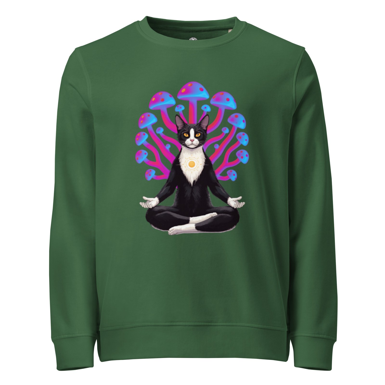 Mushroom Meditation Sweatshirt green front