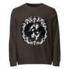 Midnight Curl Organic Sweatshirt — grey front | Keanu Organics