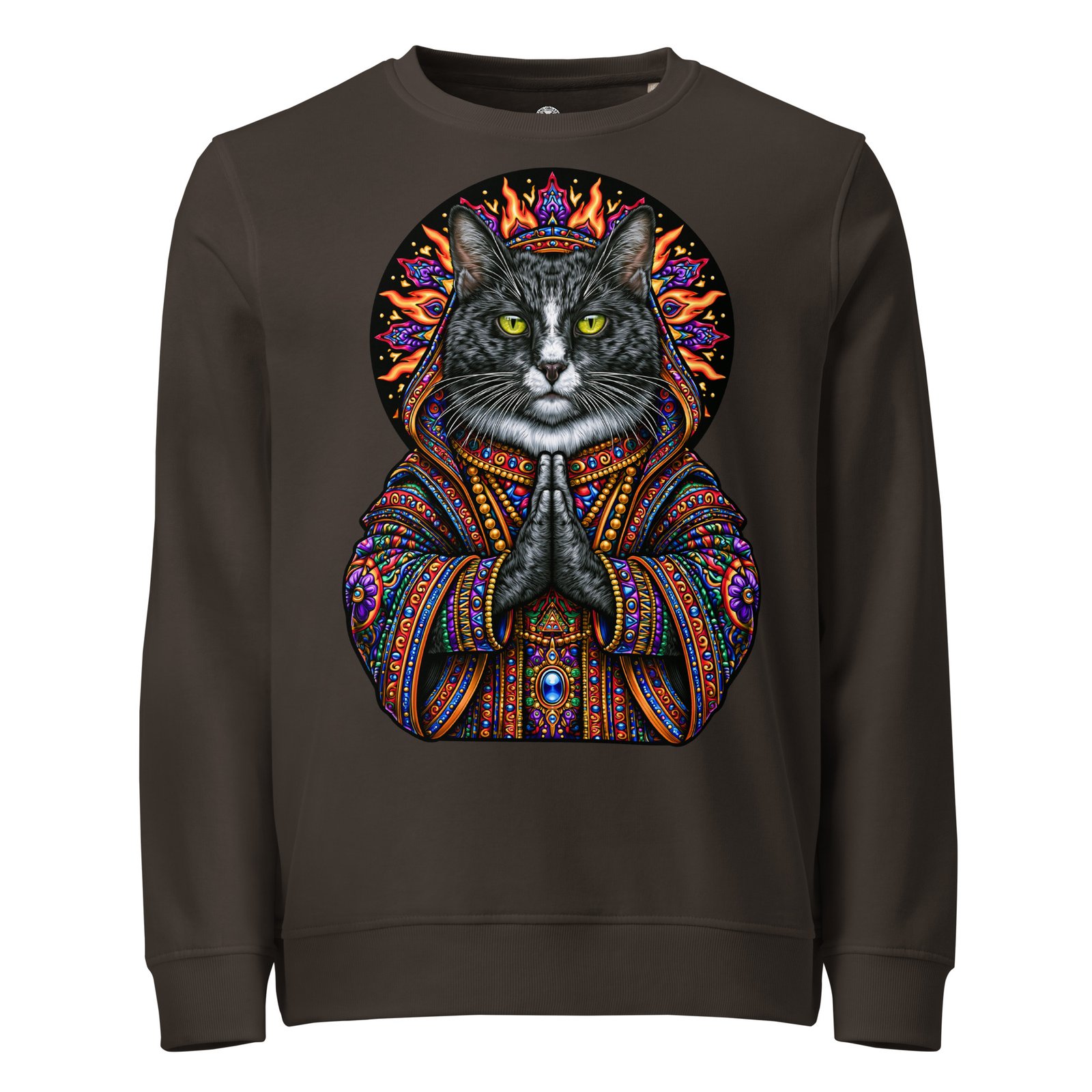 Mahavatar Keanu Blessing Sweatshirt charcoal front