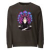 Mushroom Meditation Sweatshirt charcoal front