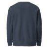 Midnight Curl Organic Sweatshirt — french navy back | Keanu Organics
