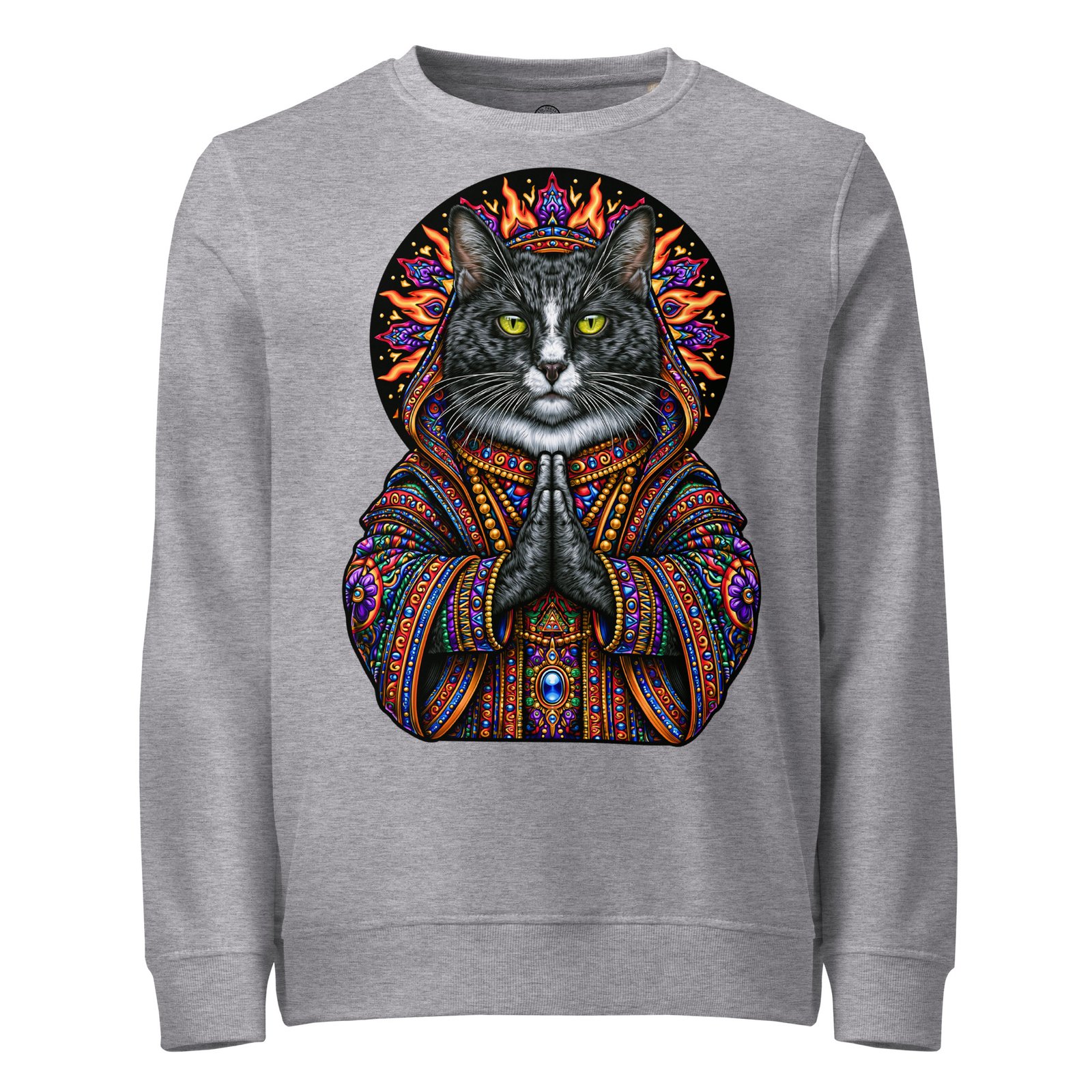 Mahavatar Keanu Blessing Sweatshirt grey front