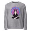Mushroom Meditation Sweatshirt grey front
