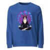 Mushroom Meditation Sweatshirt blue front