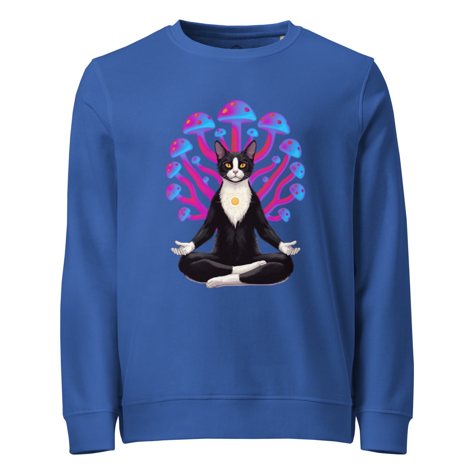 Mushroom Meditation Sweatshirt blue front