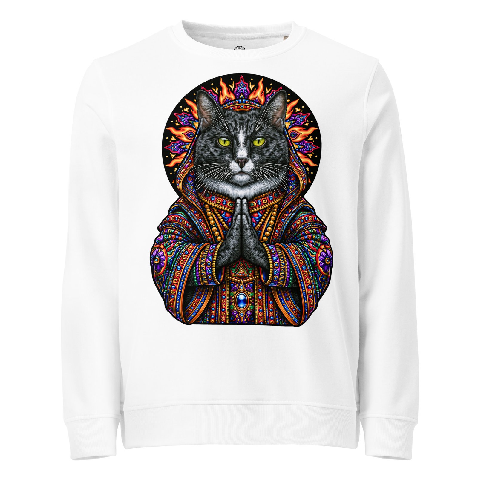 Mahavatar Keanu Blessing Sweatshirt white front
