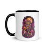 Forest Guardian mug with black or yellow inside left black 11 oz