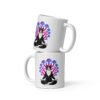 Mushroom Meditation Mug — white 11 oz front view | Keanu Organics