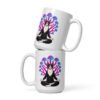 Mushroom Meditation Mug — white 15 oz front view | Keanu Organics