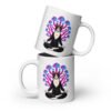 Mushroom Meditation Mug — white 20 oz front view | Keanu Organics