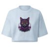 Mycelial Mind Crop Tee light washed denim front
