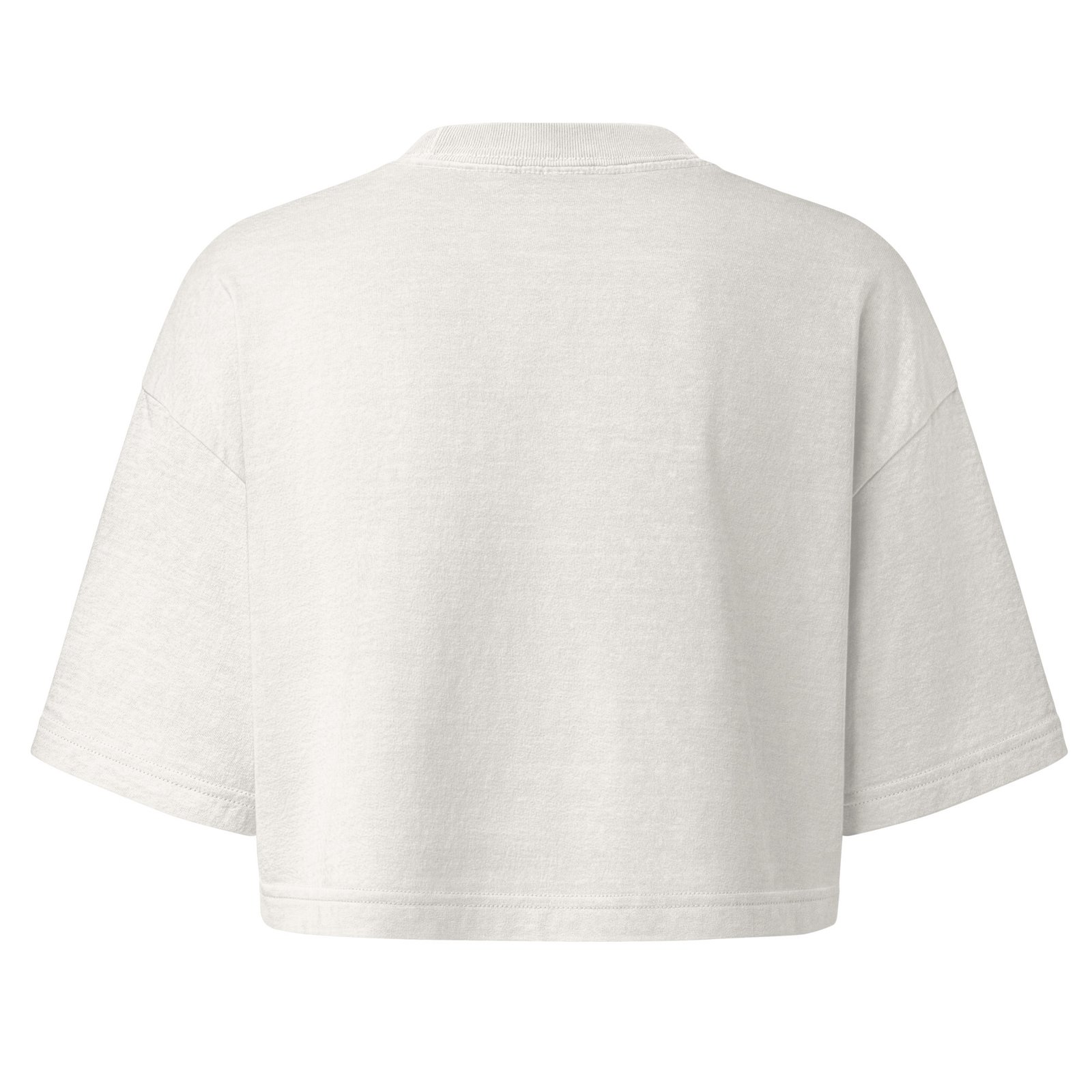 Mycelial Mind Crop Tee vintage white back