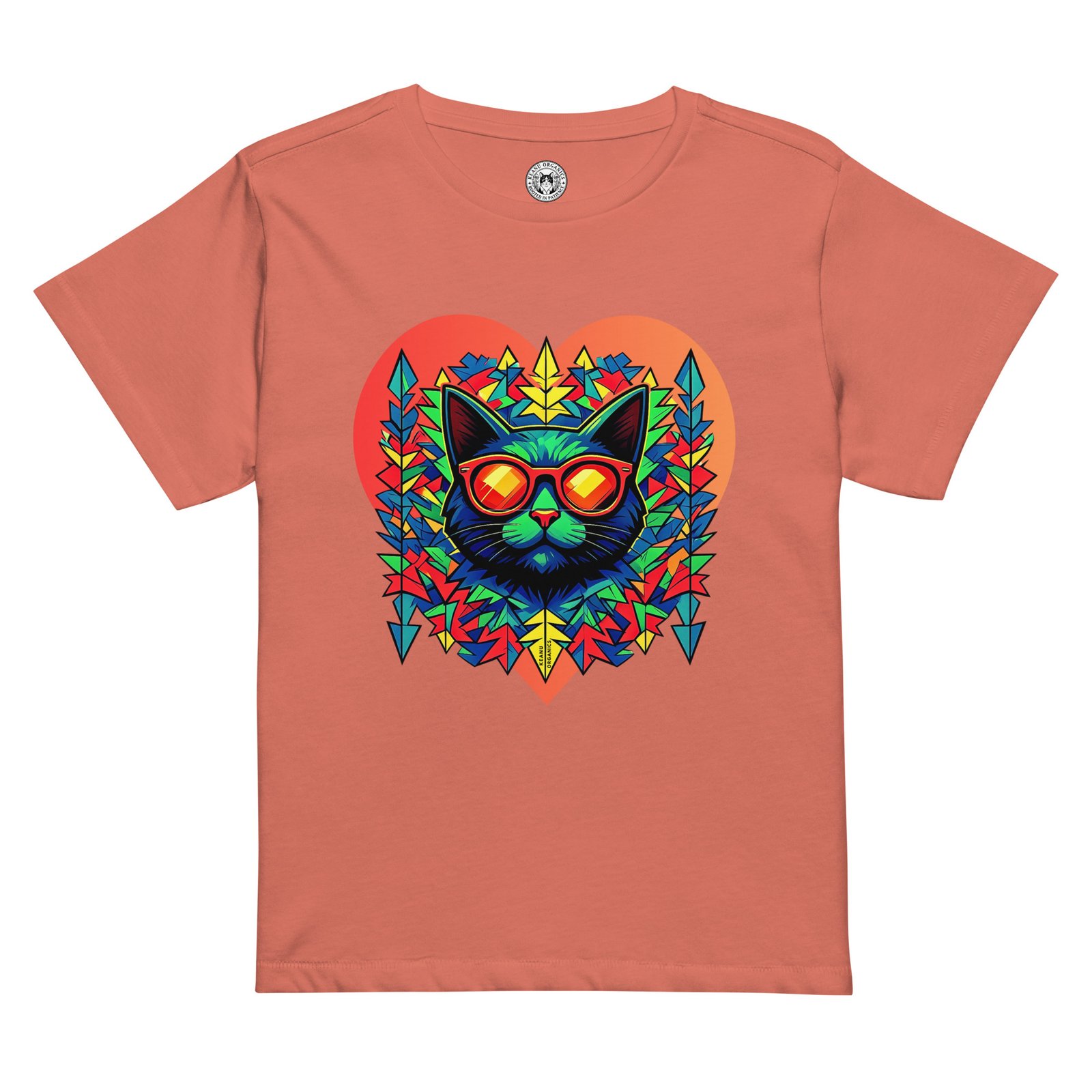 Prism High-Waisted Tee red front