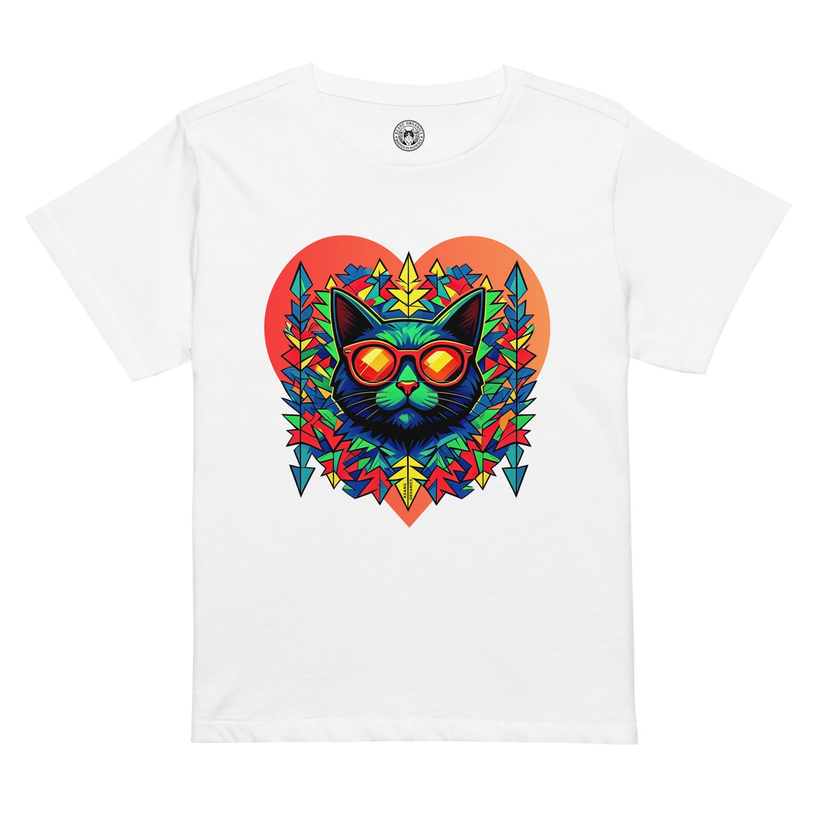 Prism High-Waisted Tee white front