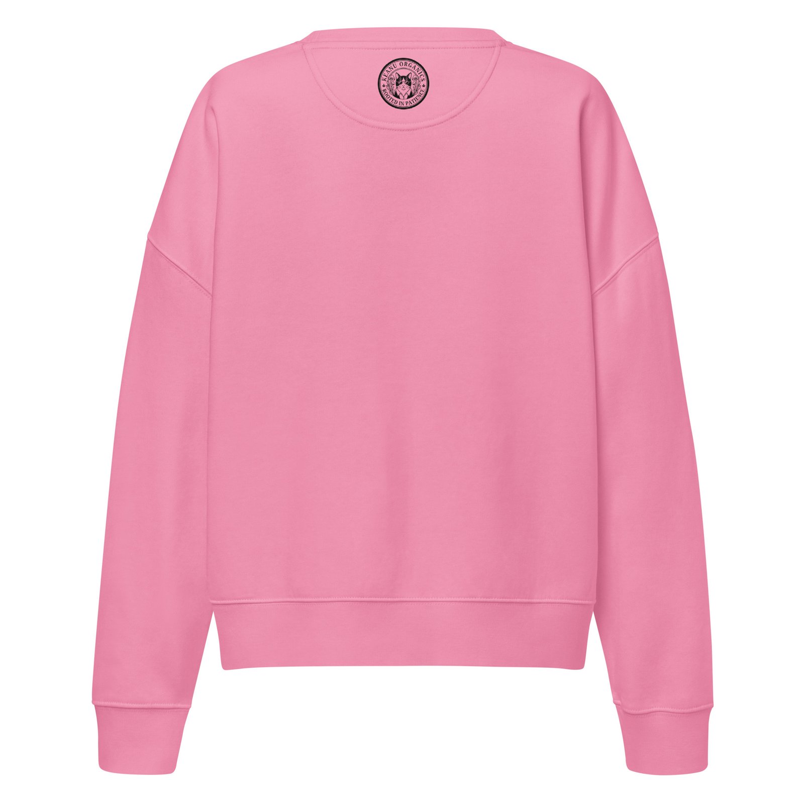 Puddy Tat Crew Sweatshirt bubble pink back