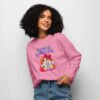 Puddy Tat Crew Sweatshirt bubble pink front