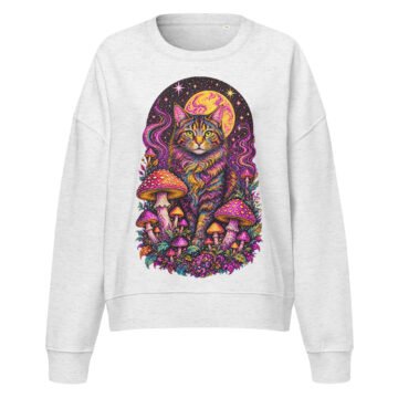 Forest Guardian Crew Sweatshirt cool heather grey front