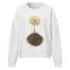 Lotus Paw Crew Sweatshirt cool heather grey front