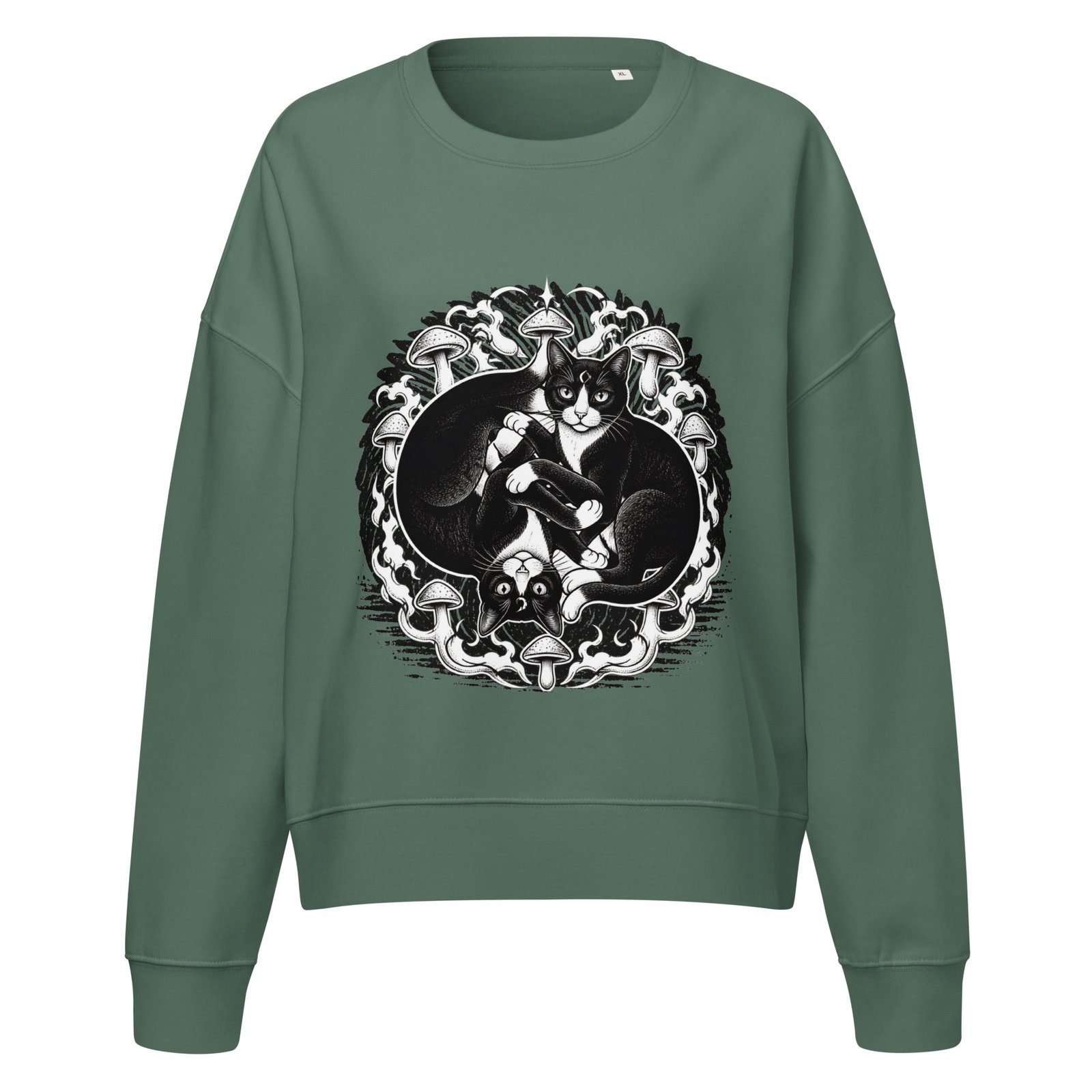 Midnight Curl Crew Sweatshirt green bay front
