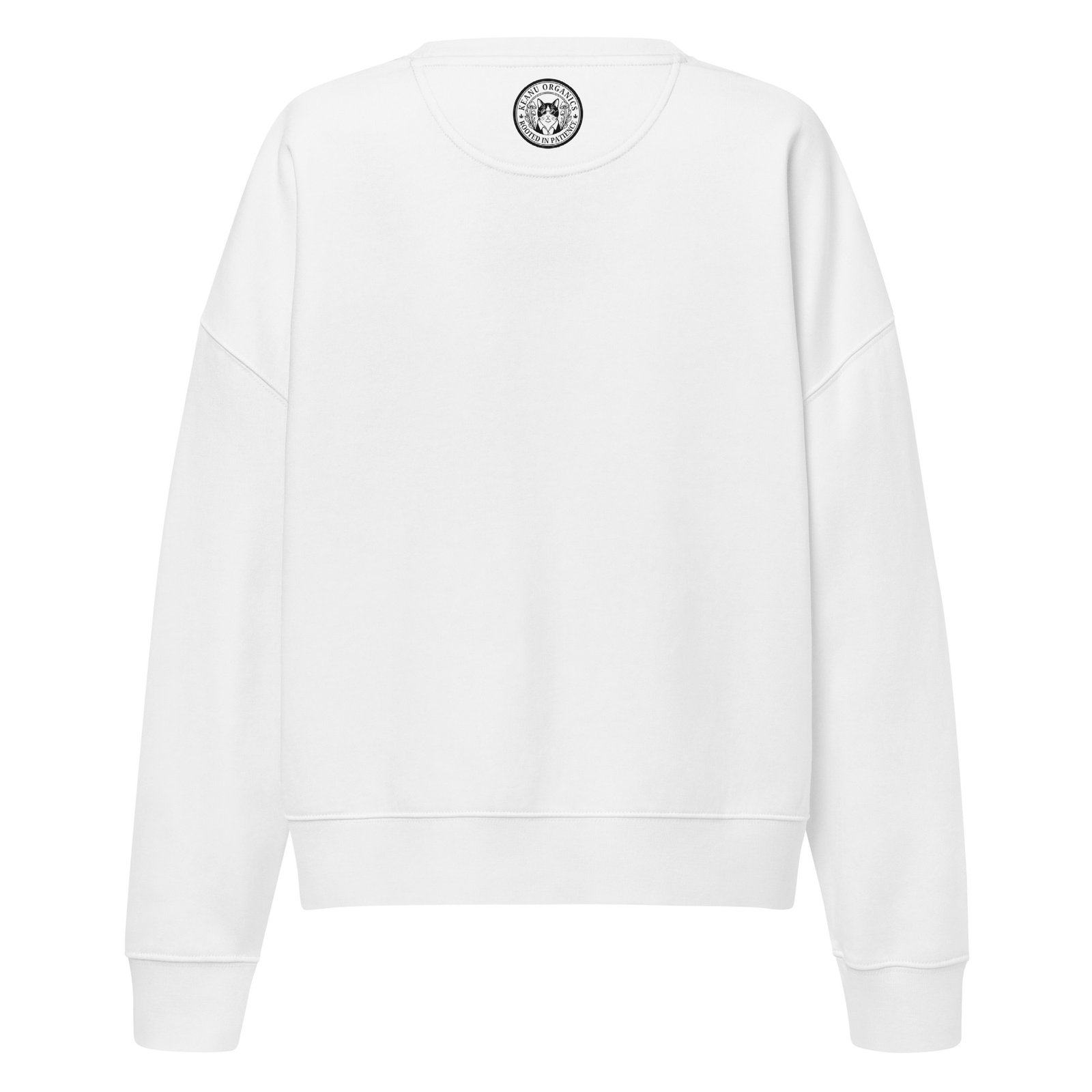 Lotus Paw Crew Sweatshirt white back
