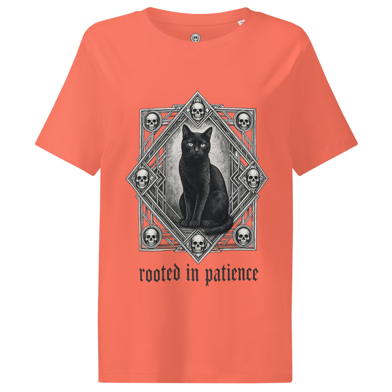 Patience & Poison women's ribbed neck t-shirt front fiesta