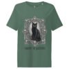 Patience & Poison women's ribbed neck t-shirt front green bay